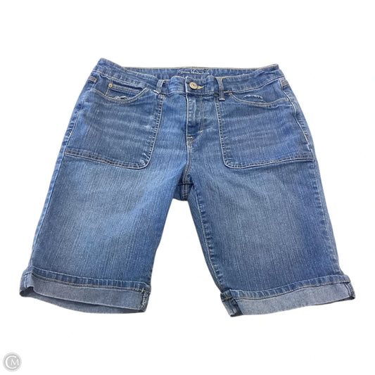 Shorts By Gloria Vanderbilt In Blue Denim, Size: 10