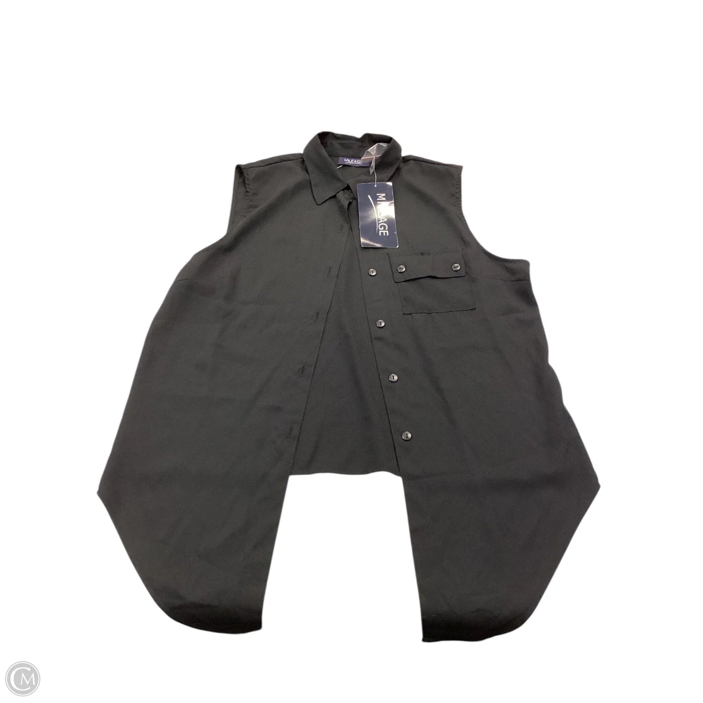 Top Sleeveless By Clothes Mentor In Black, Size: L