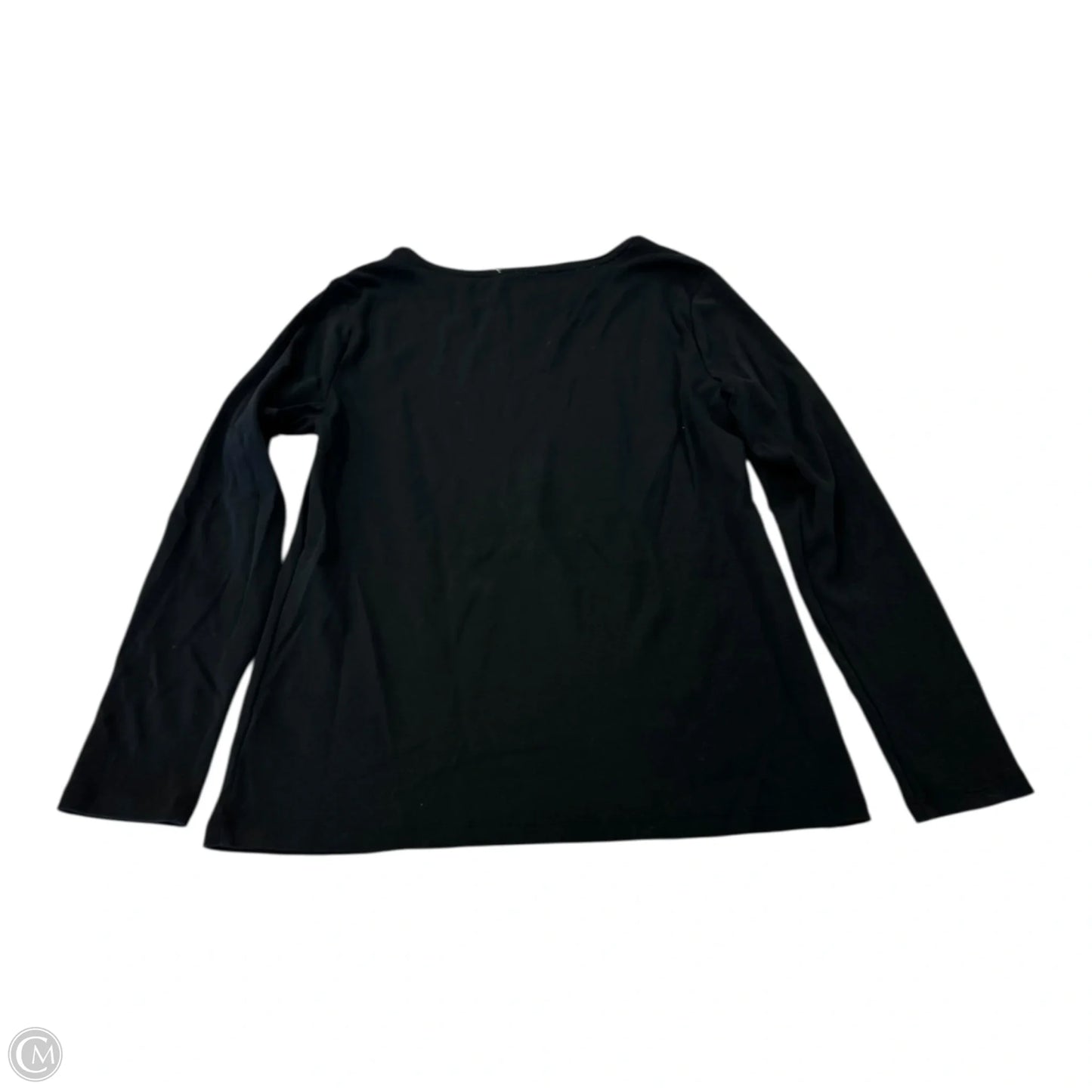 Top Long Sleeve Basic By Talbots In Black, Size: Sp
