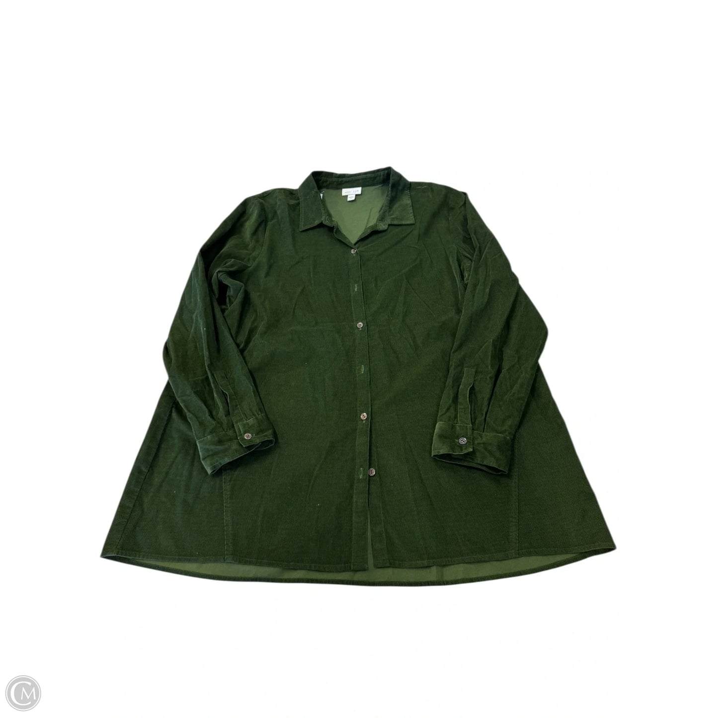 Top Long Sleeve By J. Jill In Green, Size: Xl