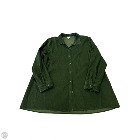Top Long Sleeve By J. Jill In Green, Size: Xl