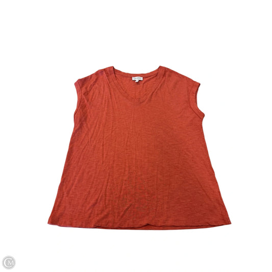 Top Short Sleeve By Jessica Simpson In Orange, Size: L