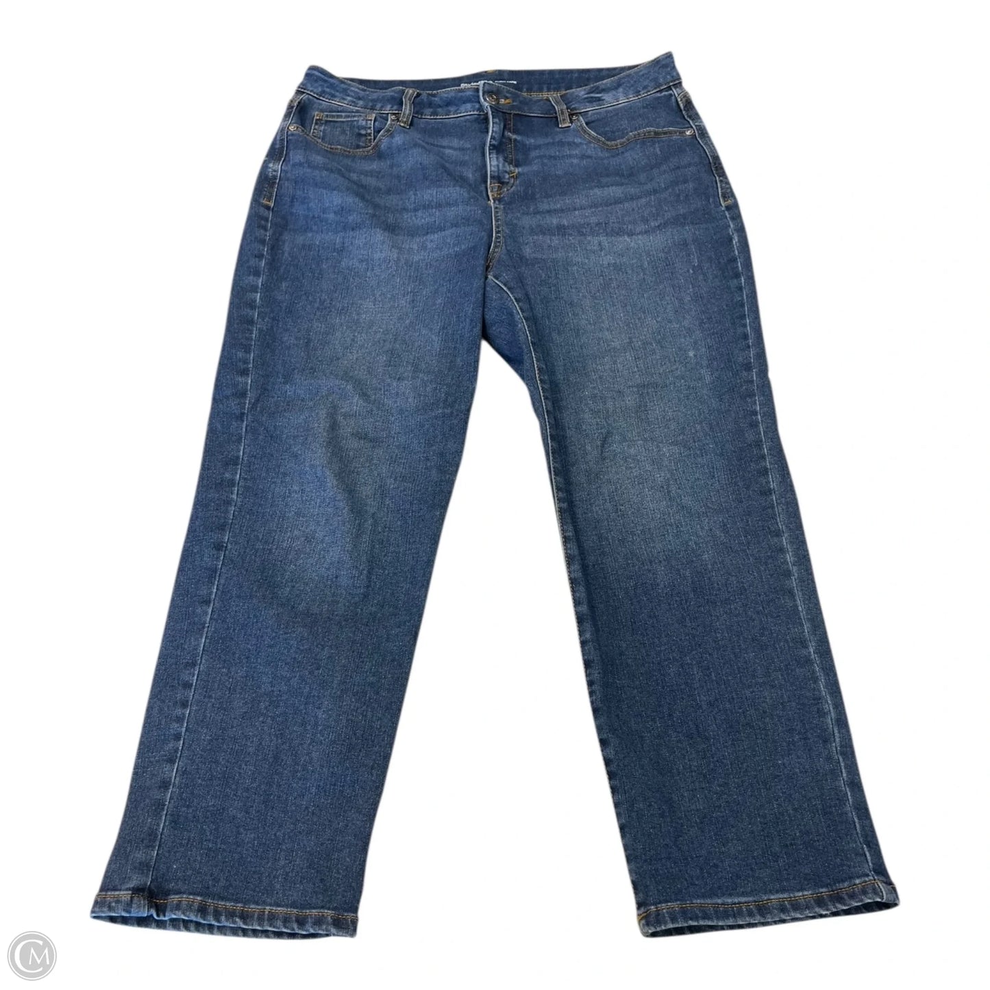 Jeans Straight By Style And Company In Blue Denim, Size: 14