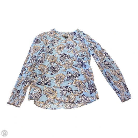 Top Long Sleeve By Talbots In Blue, Size: S