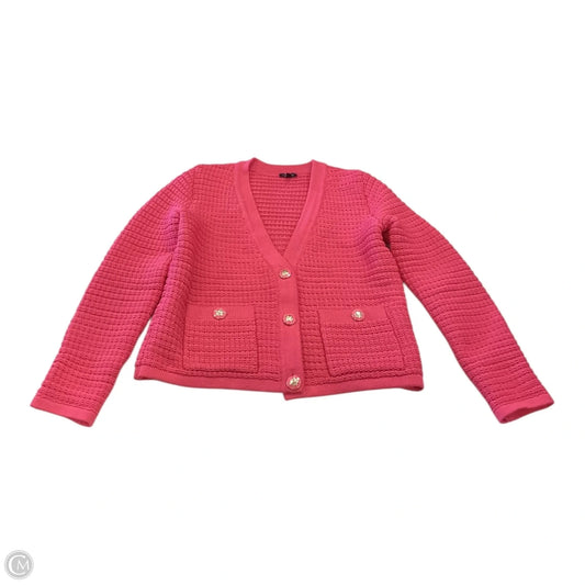 Sweater Cardigan By Talbots In Pink, Size: S