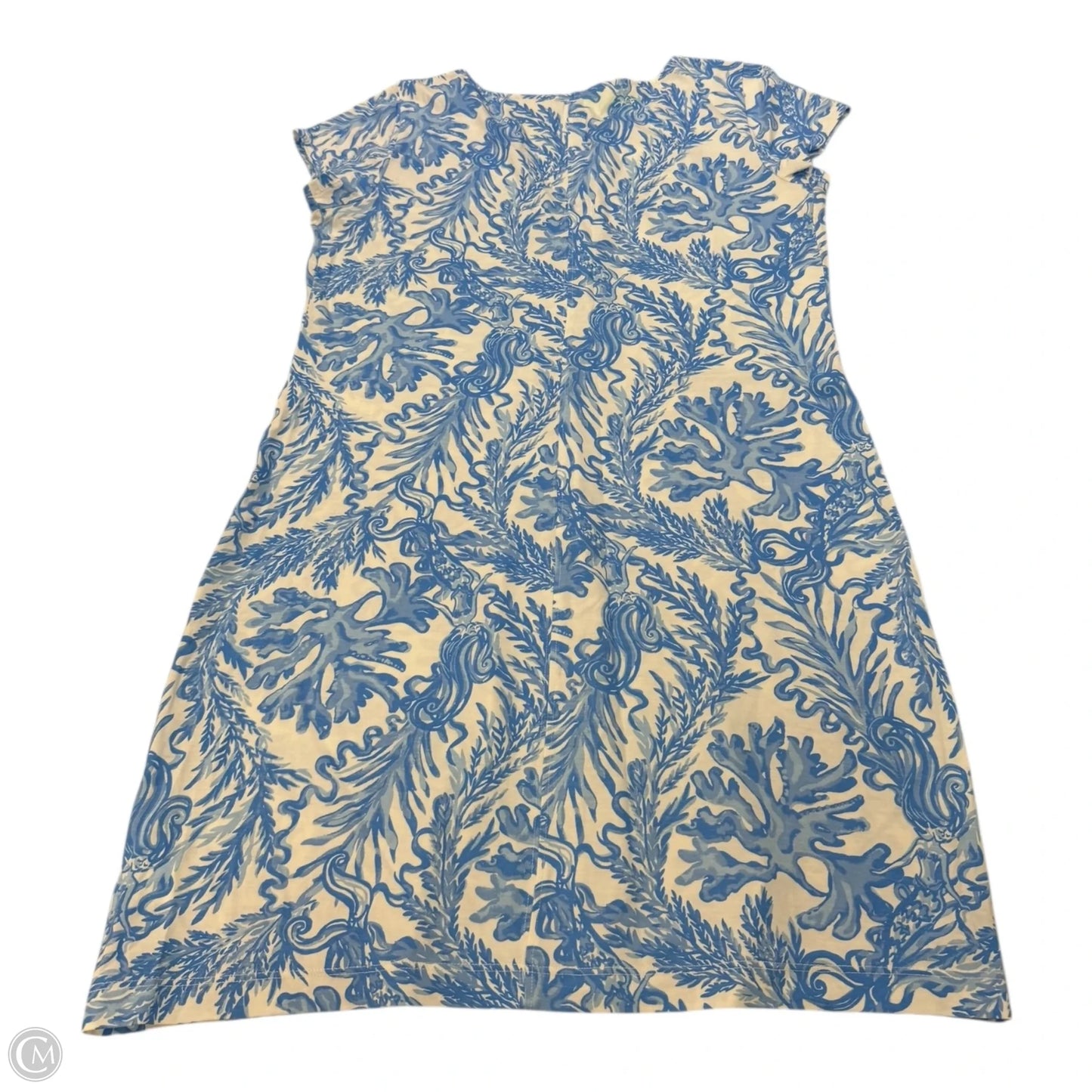 Dress Designer By Lilly Pulitzer In Blue & White, Size: M