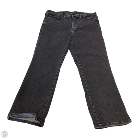 Jeans Skinny By Good American In Black, Size: 18