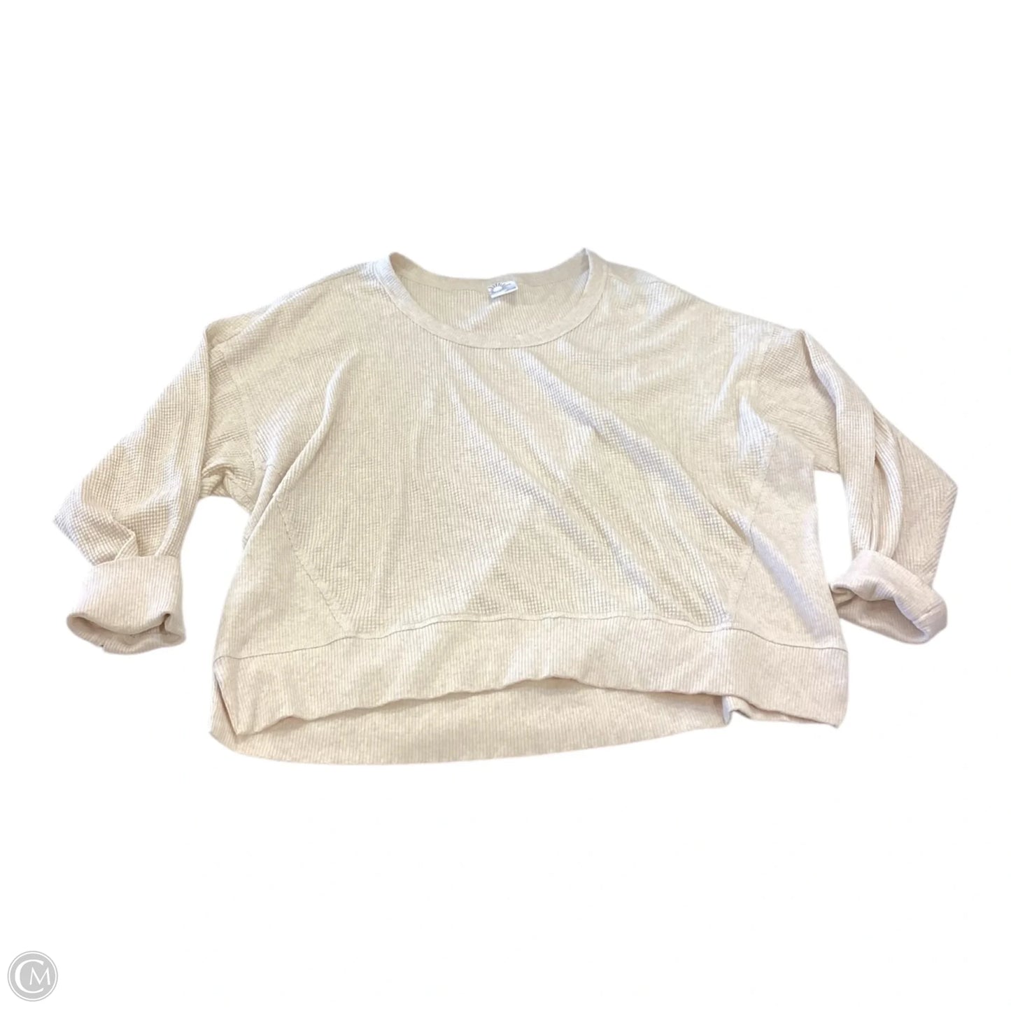 Top Long Sleeve By Offline By Aerie In Cream, Size: Xl
