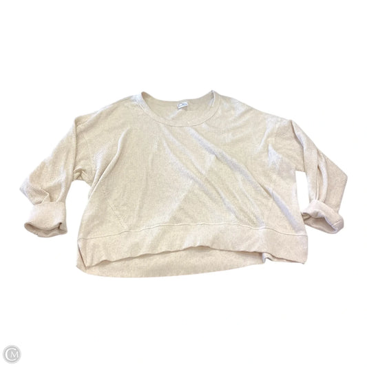 Top Long Sleeve By Offline By Aerie In Cream, Size: Xl