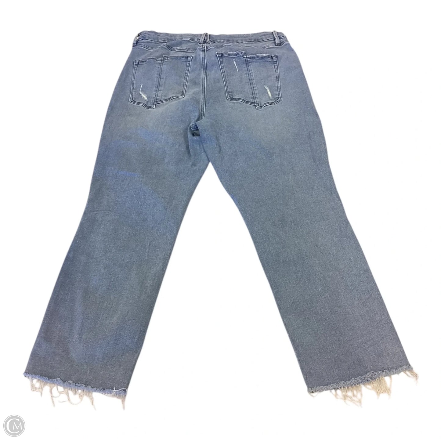 Jeans Skinny By Good American In Blue Denim, Size: 16
