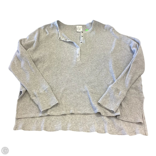 Top Long Sleeve By Offline By Aerie In Grey, Size: Xl