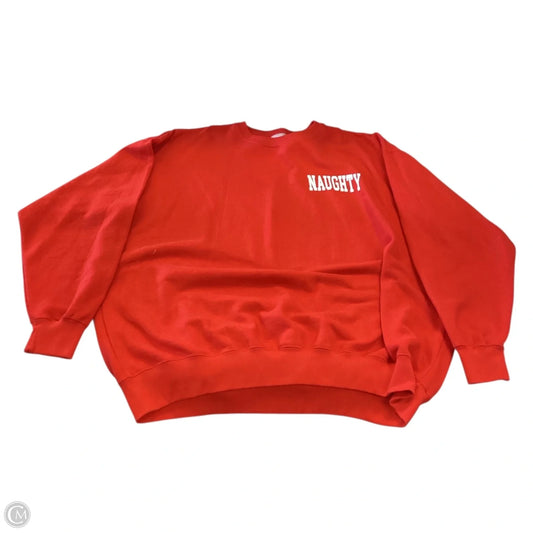 Sweatshirt Crewneck By Show Me Your Mumu In Red, Size: Xl