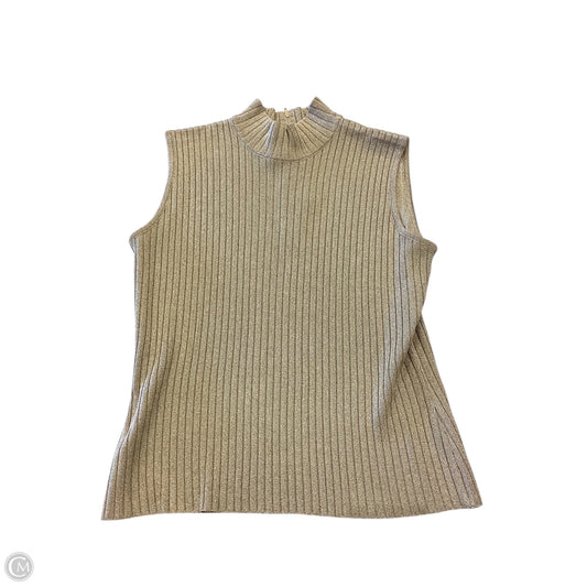 Top Sleeveless Luxury Designer By St John Collection In Gold, Size: S