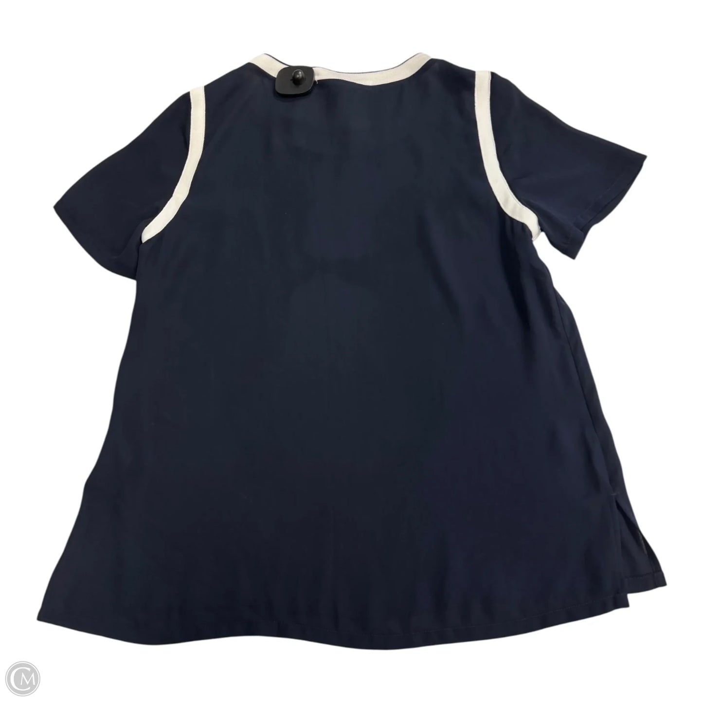Top Short Sleeve By Banana Republic In Navy, Size: Xs