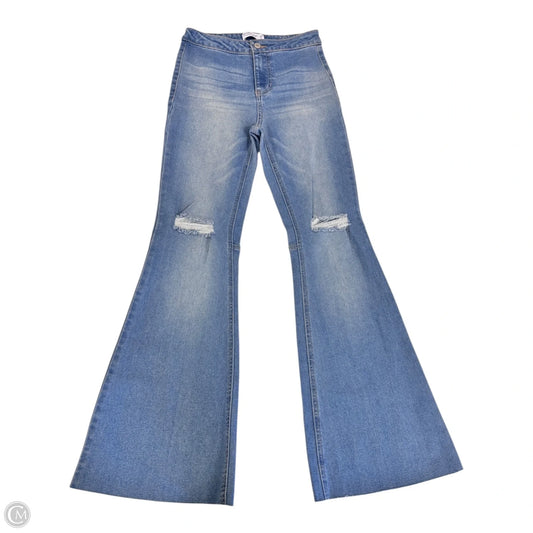 Jeans Flared By Vanilla Star In Blue Denim, Size: 2