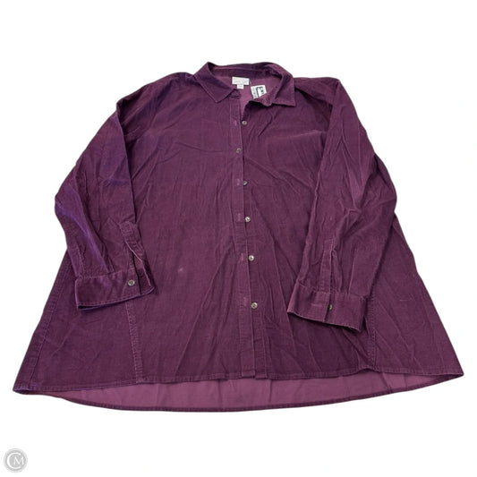 Top Long Sleeve By J. Jill In Purple, Size: Xl