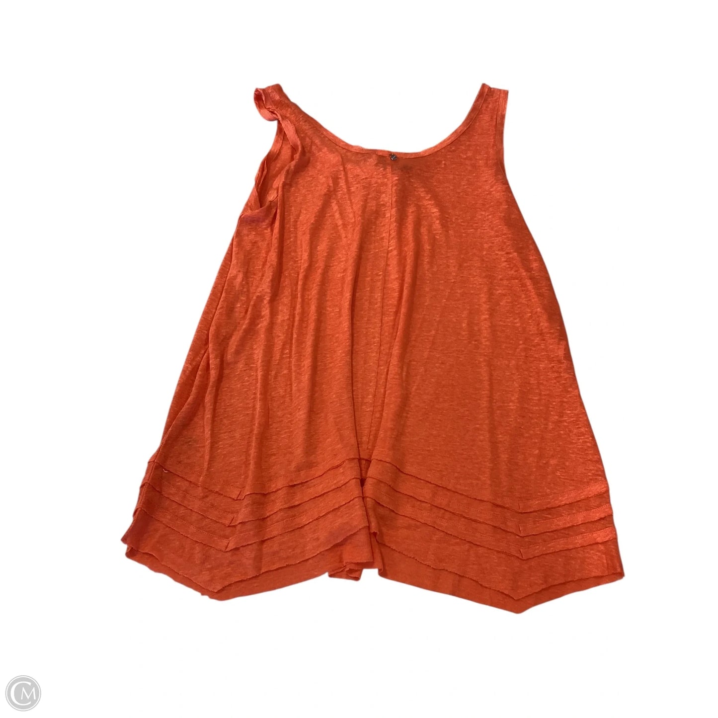 Top Sleeveless By Calvin Klein In Orange, Size: L