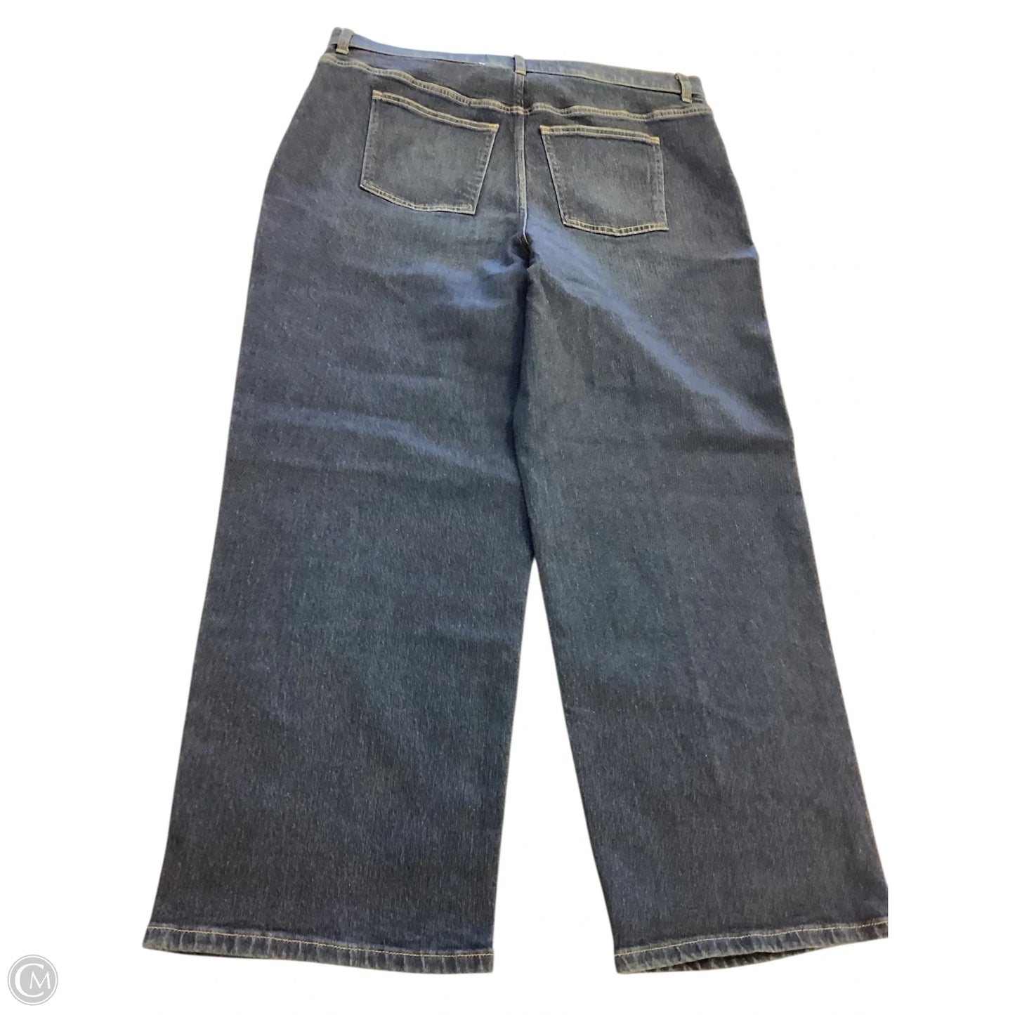 Jeans Straight By Spanx In Blue Denim, Size: 1x