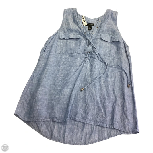 Top Sleeveless By Inc In Blue, Size: L