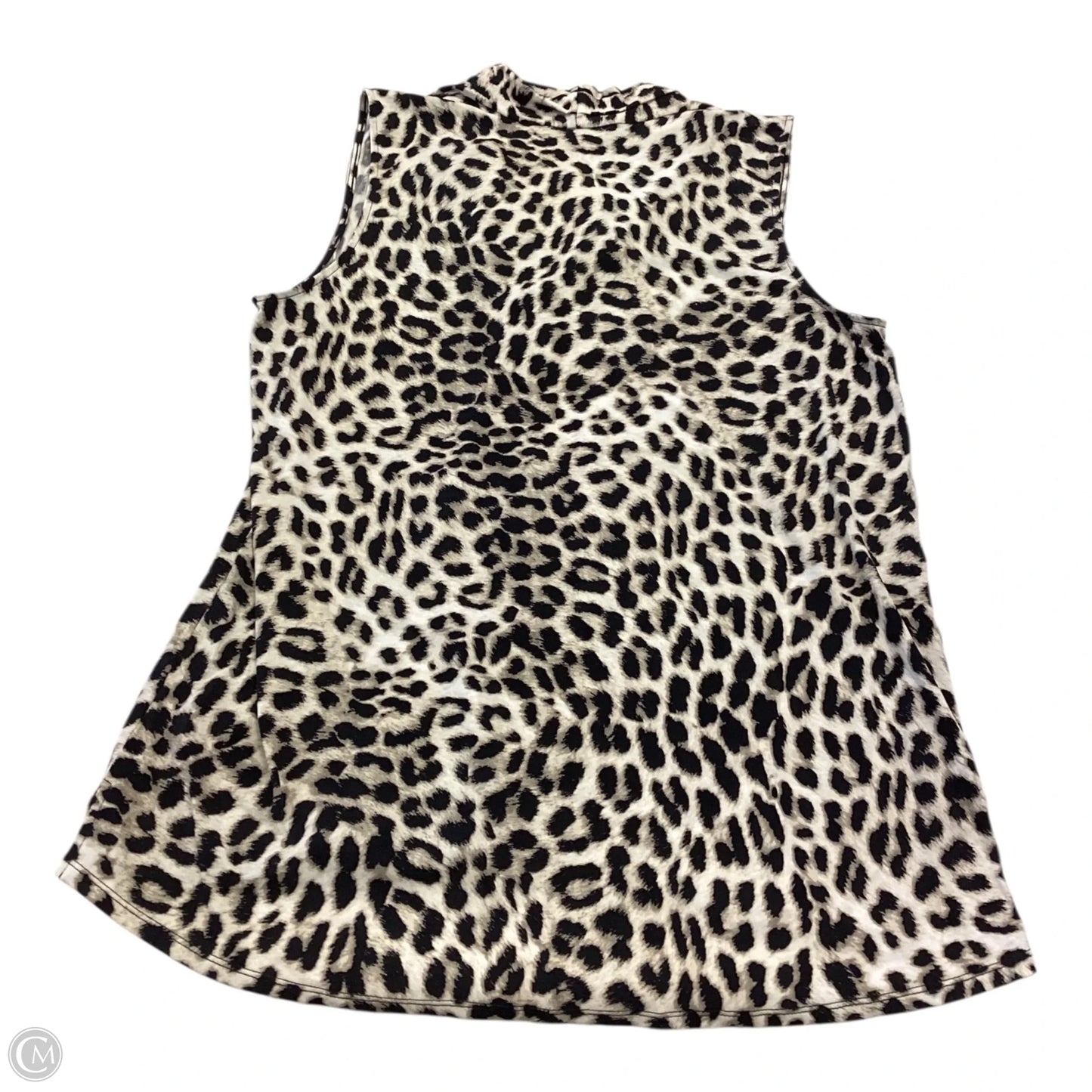 Blouse Sleeveless By Vince Camuto In Animal Print, Size: L