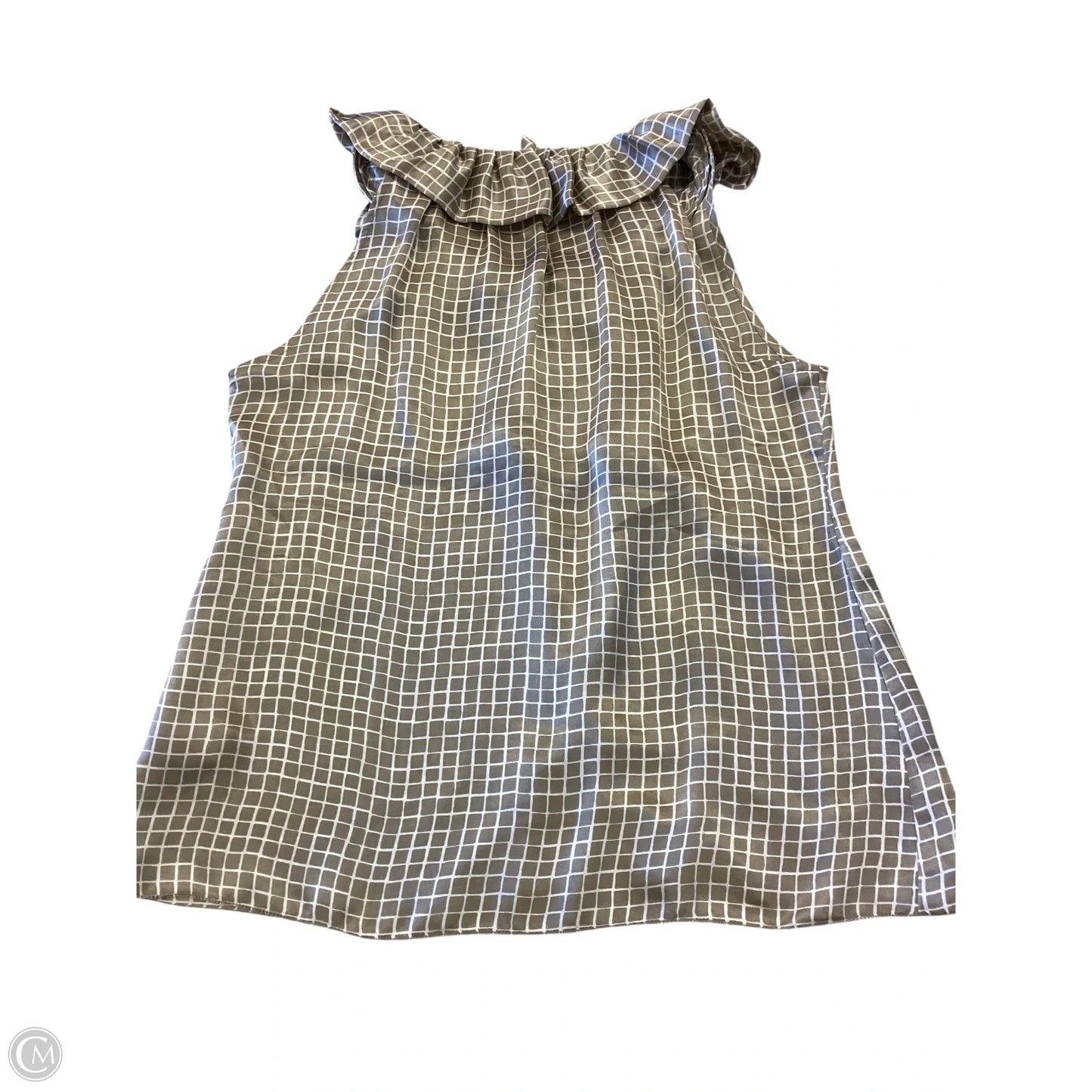 Blouse Sleeveless By Banana Republic In Tan, Size: M