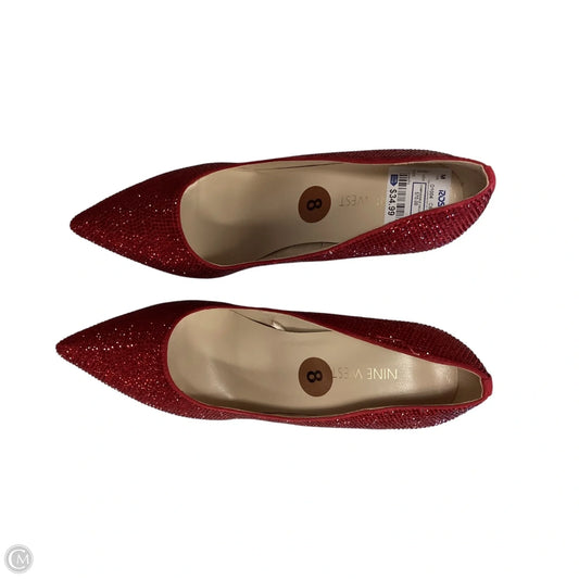 Shoes Heels Stiletto By Nine West In Red, Size: 8