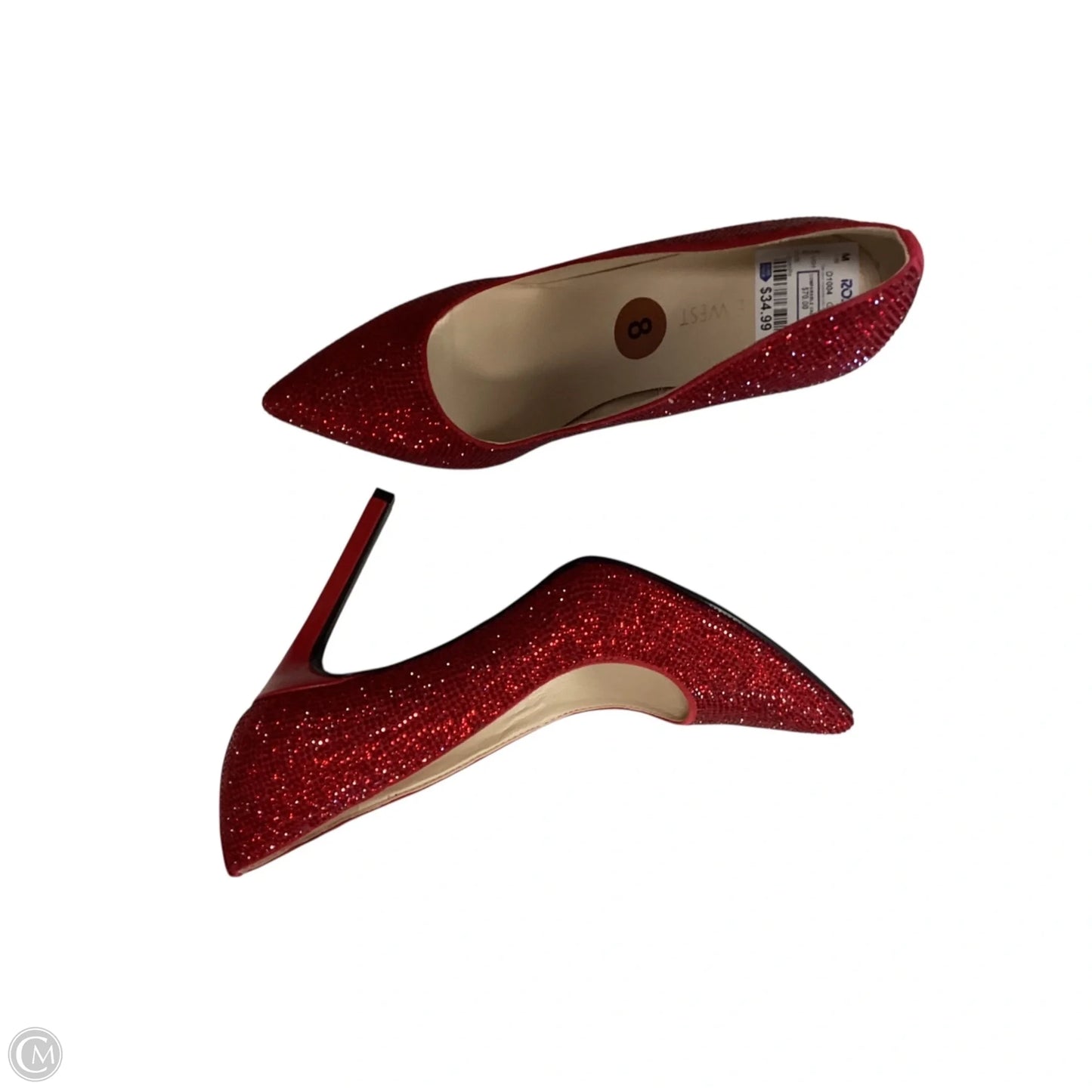 Shoes Heels Stiletto By Nine West In Red, Size: 8