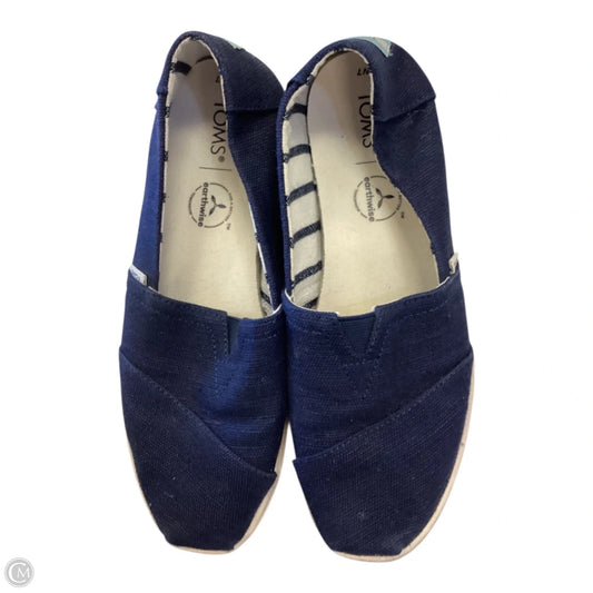 Shoes Flats By Toms In Navy, Size: 7