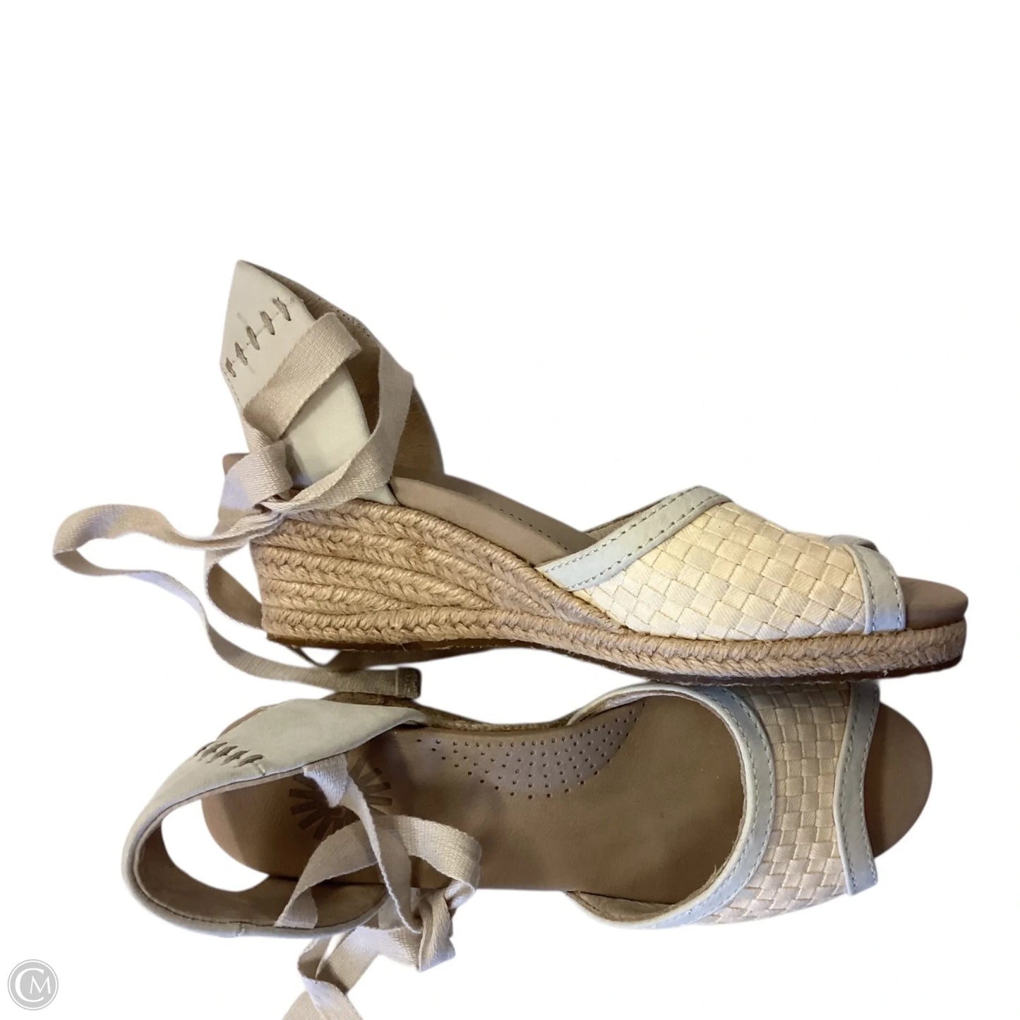 Sandals Designer By Ugg In Tan, Size: 5