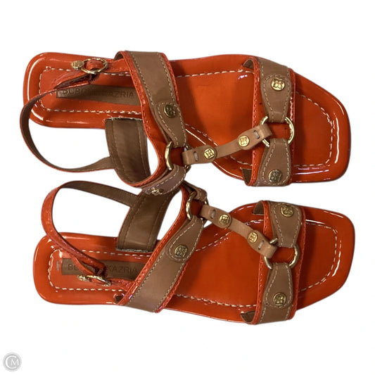 Sandals Flats By Bcbgmaxazria In Orange, Size: 6