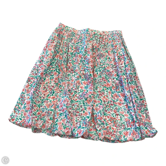 Skirt Midi By J. Crew In Floral Print, Size: L