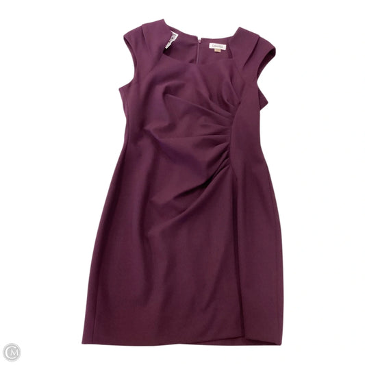 Dress Work By Calvin Klein In Purple, Size: 8