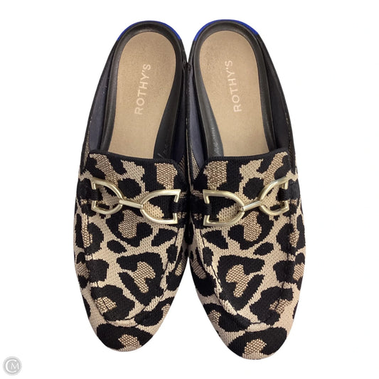Sandals Flats By Rothys In Animal Print, Size: 10