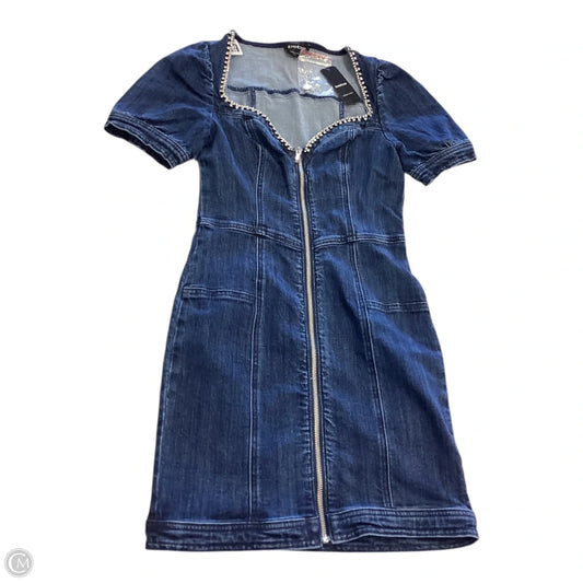 Dress Casual Short By Bebe In Blue Denim, Size: 2