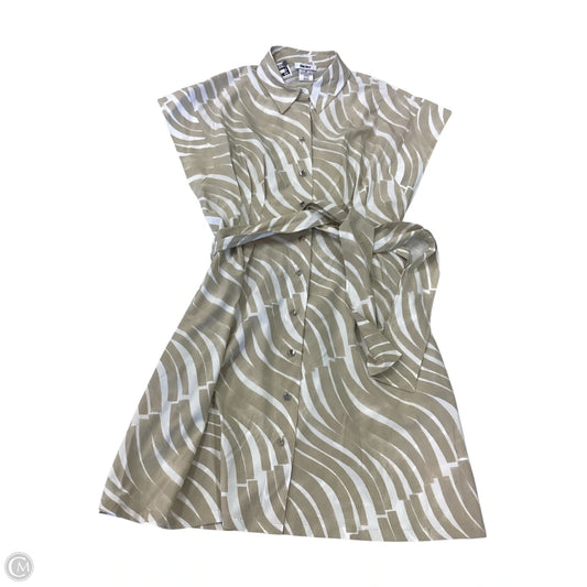 Dress Casual Short By Dkny In Tan & White, Size: 12