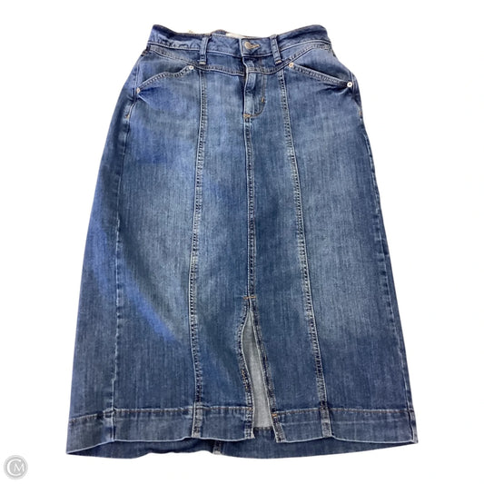 Skirt Midi By Sonoma In Blue Denim, Size: 6