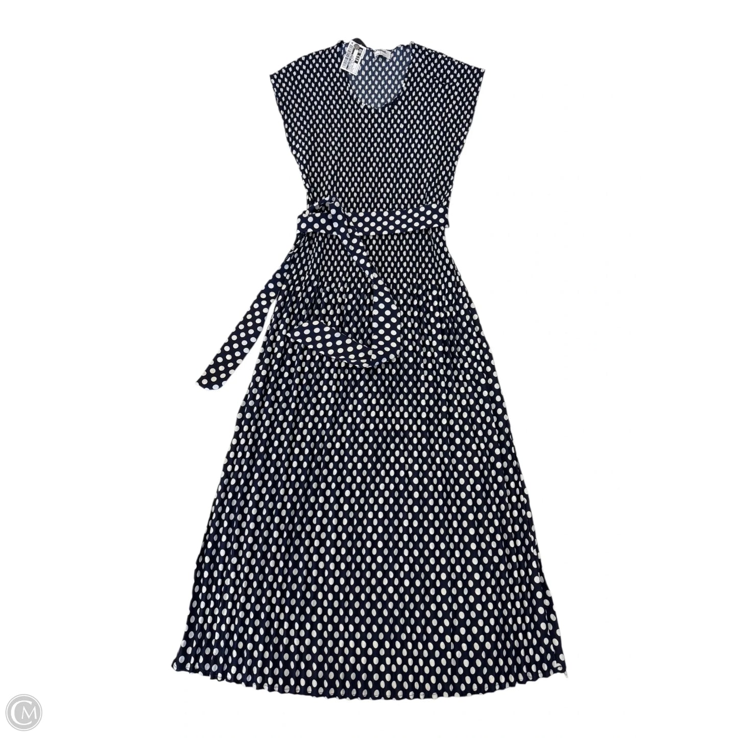 Dress Casual Midi By Clothes Mentor In Polkadot Pattern, Size: L