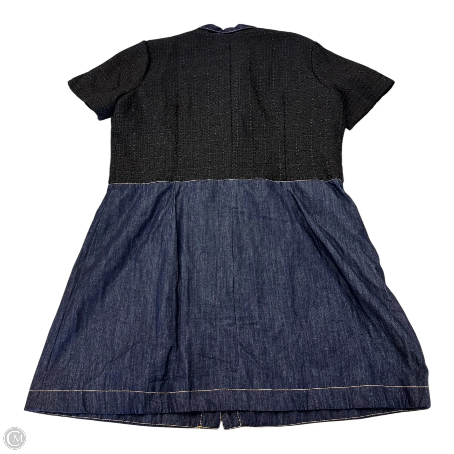 Dress Casual Short By Ellen Tracy In Black & Blue, Size: Xl