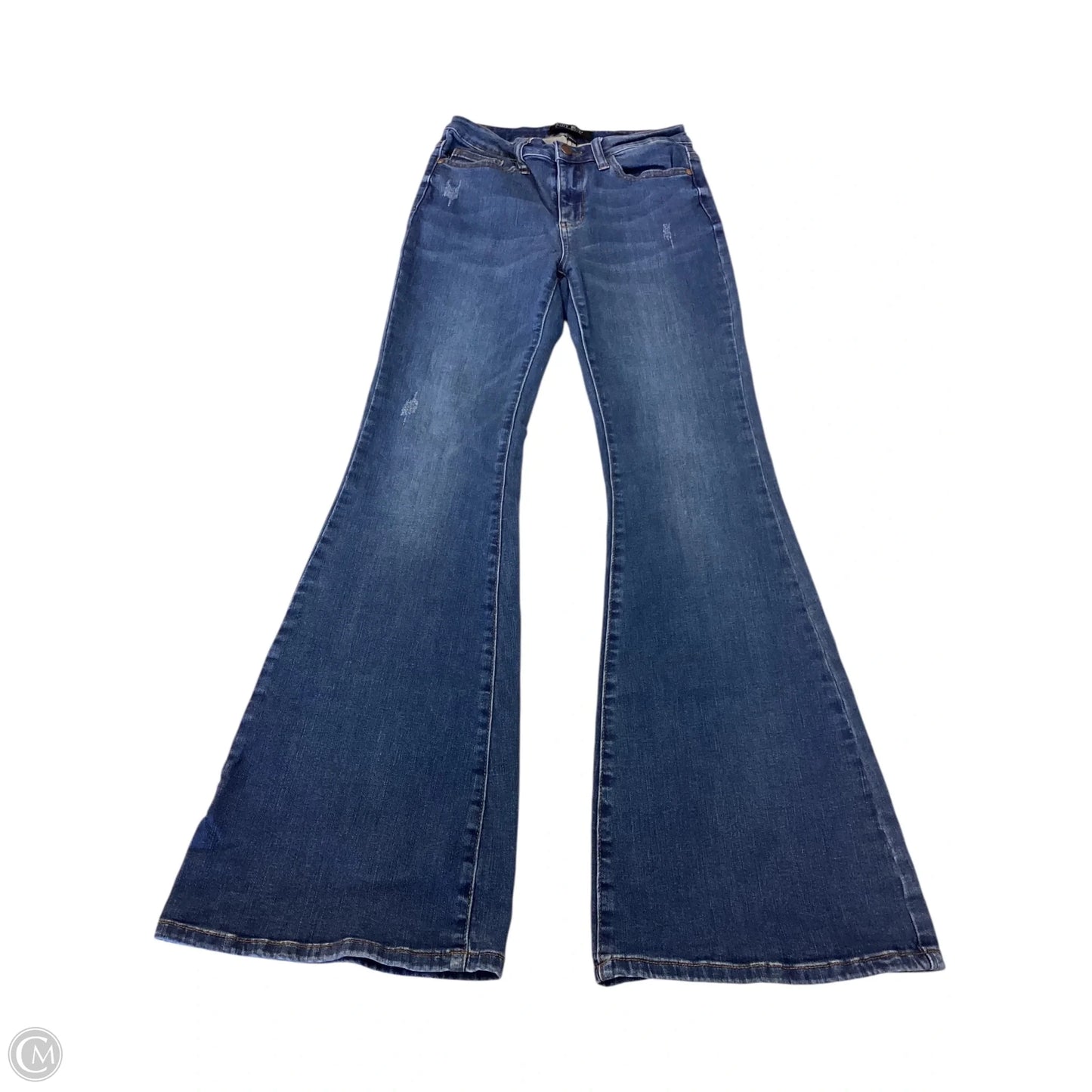 Jeans Flared By Judy Blue In Blue Denim, Size: 2