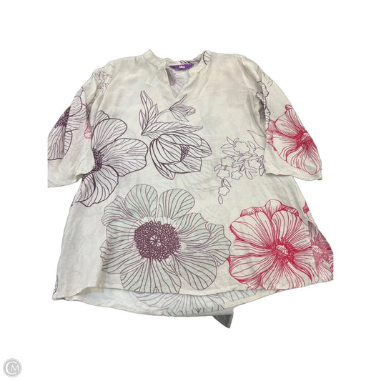 Top 3/4 Sleeve By Cmc In Multi-colored, Size: L