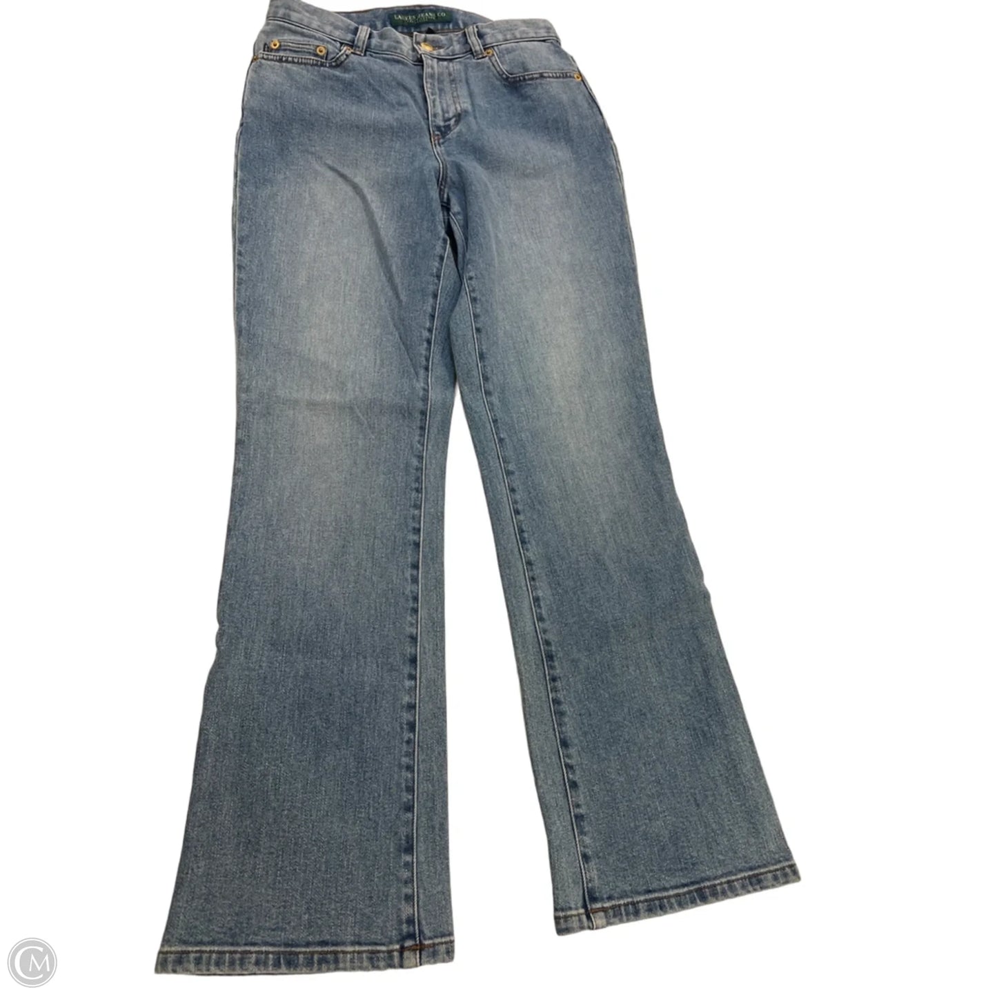 Jeans Boot Cut By Lauren By Ralph Lauren In Blue Denim, Size: 2p