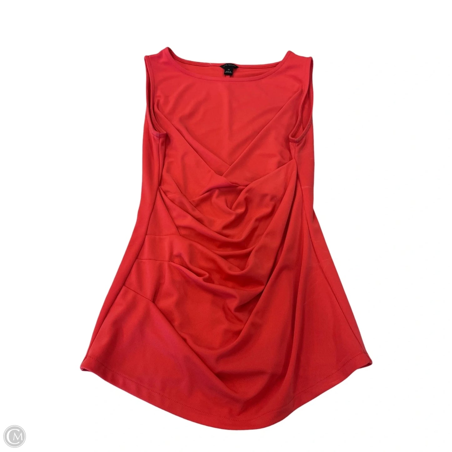 Blouse Sleeveless By Ann Taylor In Coral, Size: Xs