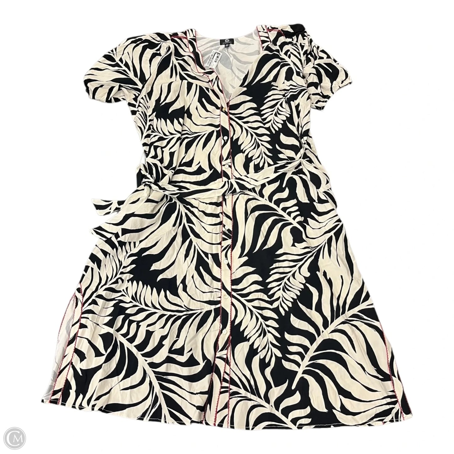Dress Casual Maxi By G By Giuliana In Black & White, Size: 2x