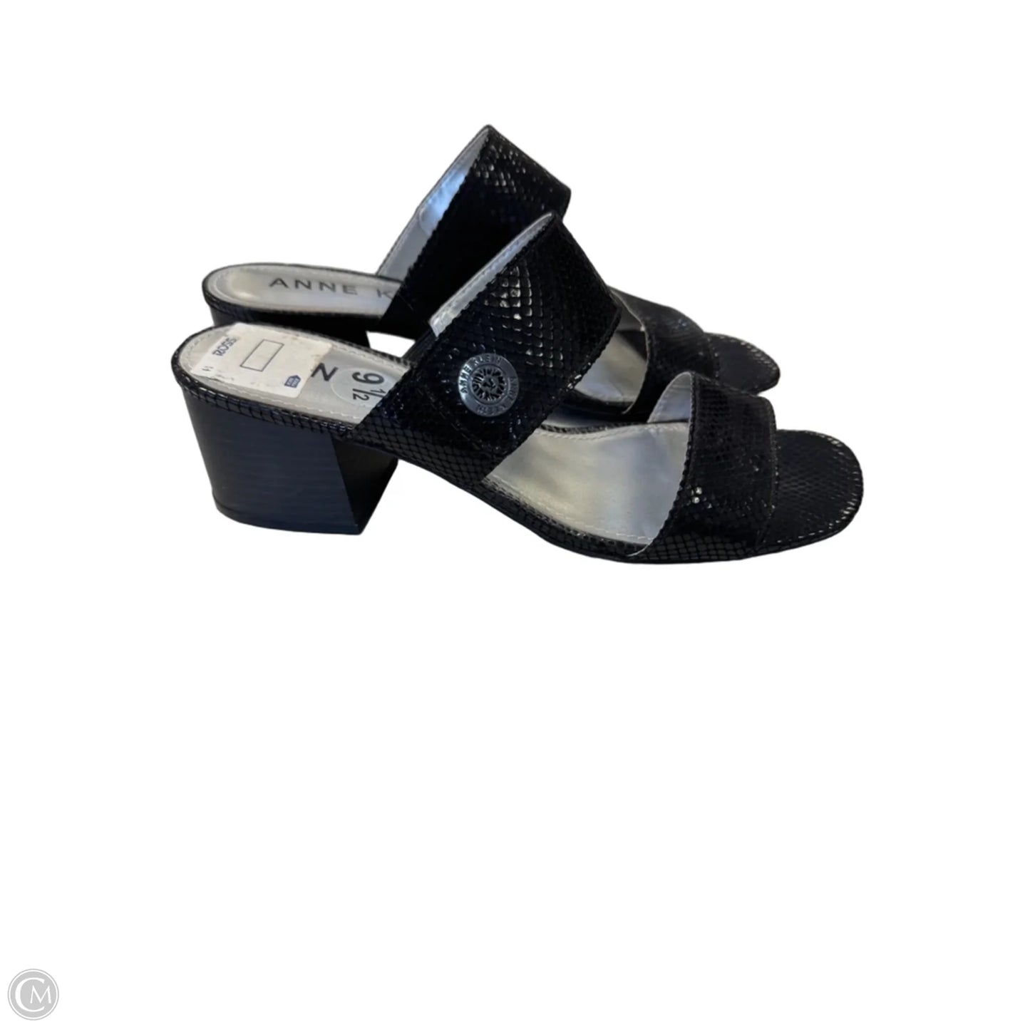 Sandals Heels Block By Anne Klein In Black, Size: 9.5
