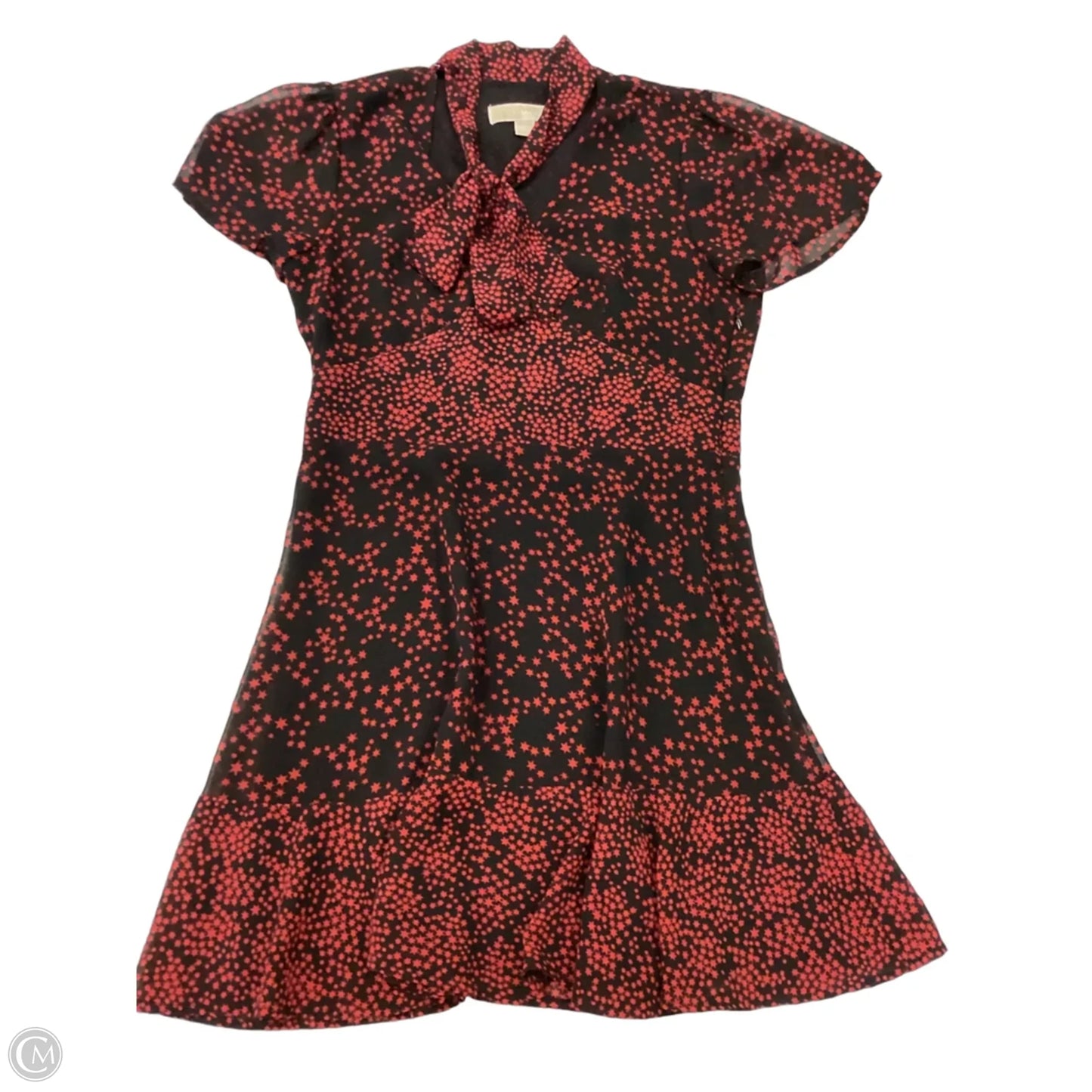 Dress Casual Short By Michael By Michael Kors In Black & Red, Size: S