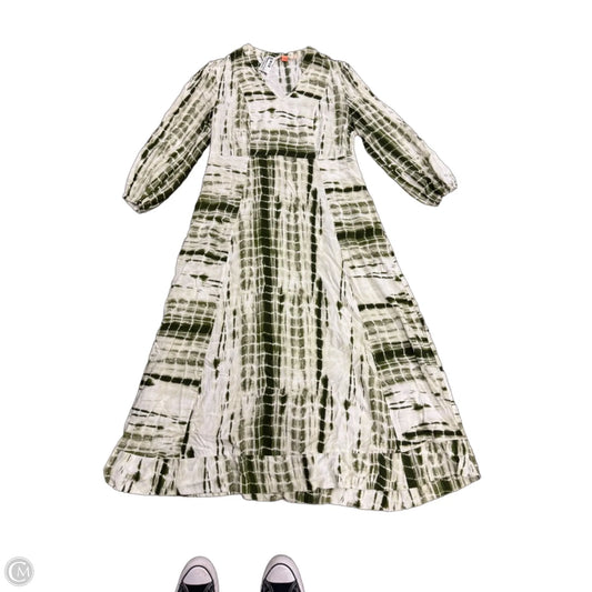 Dress Casual Maxi By Soft Surroundings In Green & White, Size: M