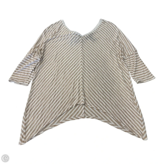 Top Short Sleeve By White House Black Market In Striped Pattern, Size: S