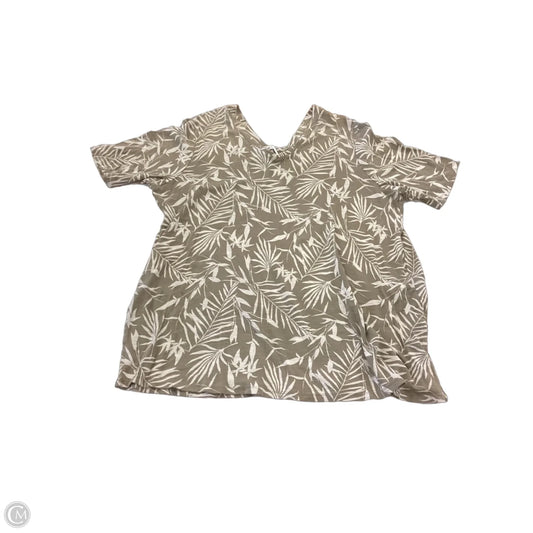 Top Short Sleeve By J. Jill In Green, Size: Xl