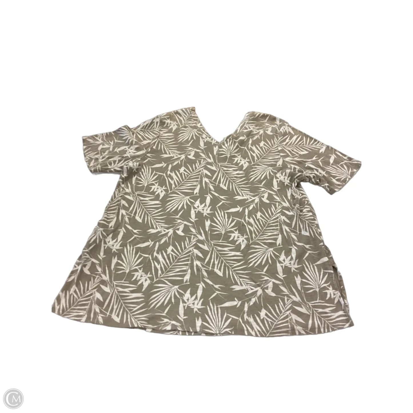 Top Short Sleeve By J. Jill In Green, Size: Xl