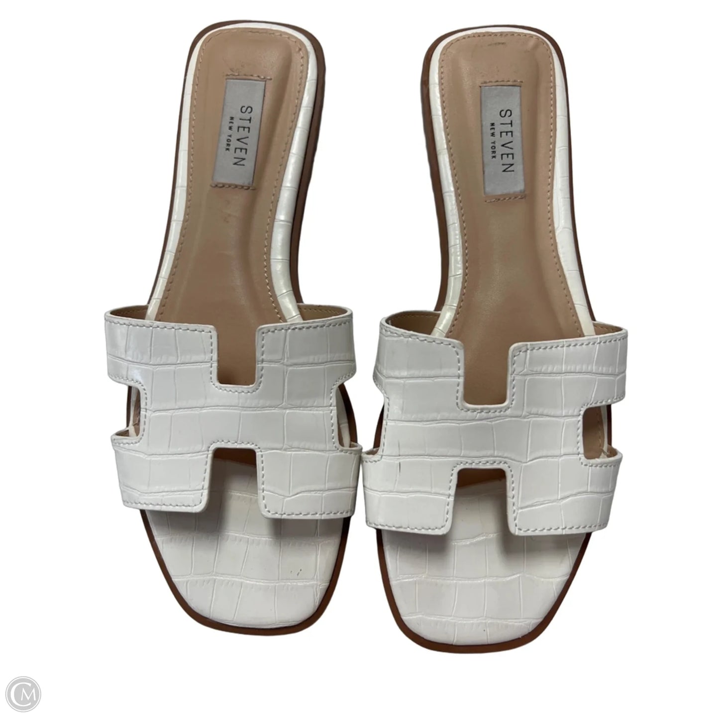 Sandals Flats By Steve Madden In White, Size: 8.5
